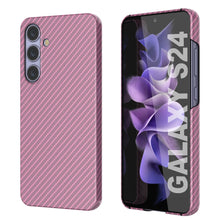 Charger l&#39;image dans la galerie, Case Galaxy S24, Punkcase CarbonShield, Hord Duty &amp; Ultra Thin Cover [Shockproof] [Non Slip] [Pink]
