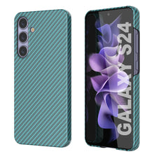 Charger l&#39;image dans la galerie, Case Galaxy S24, Punkcase CarbonShield, Hord Duty &amp; Ultra Thin Cover [Shockproof] [Non Slip] [Teal]

