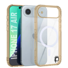 Charger l'image dans la galerie, Punkcase iPhone 17 Air Magnetic Wireless Charging Case [Clearmag Series] [Gold]
