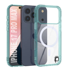 Charger l'image dans la galerie, Punkcase iPhone 17 Pro Max Magnetic Wireless Charging Case [Clearmag Series] [Teal]
