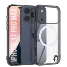 Charger l'image dans la galerie, Punkcase iPhone 17 Pro Max Magnetic Wireless Charging Case [ClearMag Series] [Black]

