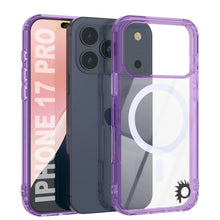 Charger l'image dans la galerie, Punkcase iPhone 17 Pro Magnetic Wireless Charging Case [Clearmag Series] [Purple]

