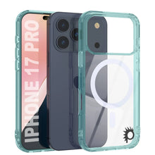 Charger l'image dans la galerie, Punkcase iPhone 17 Pro Magnetic Wireless Charging Case [Clearmag Series] [Teal]
