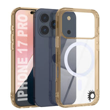 Charger l'image dans la galerie, Punkcase iPhone 17 Pro Magnetic Wireless Charging Case [Clearmag Series] [Gold]
