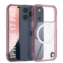 Charger l'image dans la galerie, Punkcase iPhone 17 Pro Magnetic Wireless Charging Case [Clearmag Series] [Rose]
