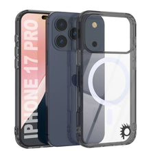 Charger l'image dans la galerie, Punkcase iPhone 17 Pro Magnetic Wireless Charging Case [Clearmag Series] [Black]
