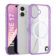 Charger l'image dans la galerie, Punkcase iPhone 17 Magnetic Wireless Charging Case [Clearmag Series] [Purple]
