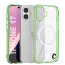 Charger l'image dans la galerie, Punkcase iPhone 17 Magnetic Wireless Charging Case [Clearmag Series] [Green]
