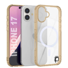 Charger l'image dans la galerie, Punkcase iPhone 17 Magnetic Wireless Charging Case [Clearmag Series] [Gold]
