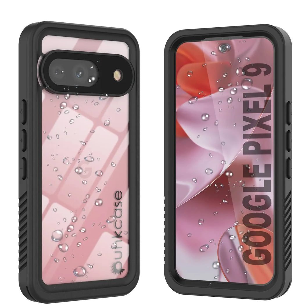 Cadre d'étanchéité Google Pixel 9, punkcase [série Extreme] Couvercle d'armure avec protecteur d'écran intégré [noir]