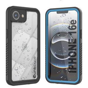 Étui IP68 imperméable iPhone 16E, Punkcase [Bleu clair] [série StudStar] [Slim Fit] [Dirtoproof]