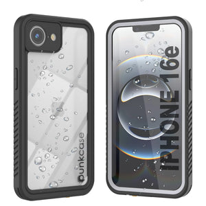 Étui iPhores IP68 iPhone 16E, Punkcase [Clear] [série StudStar] [Slim Fit] [Dirtoproof]