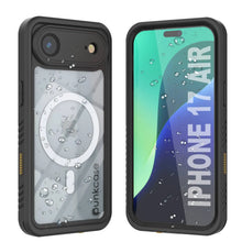 Charger l'image dans la galerie, Étui étanche à l'air de l'iPhone 17, couvercle d'armure Punkcase [série Extreme avec protecteur d'écran intégré [noir]
