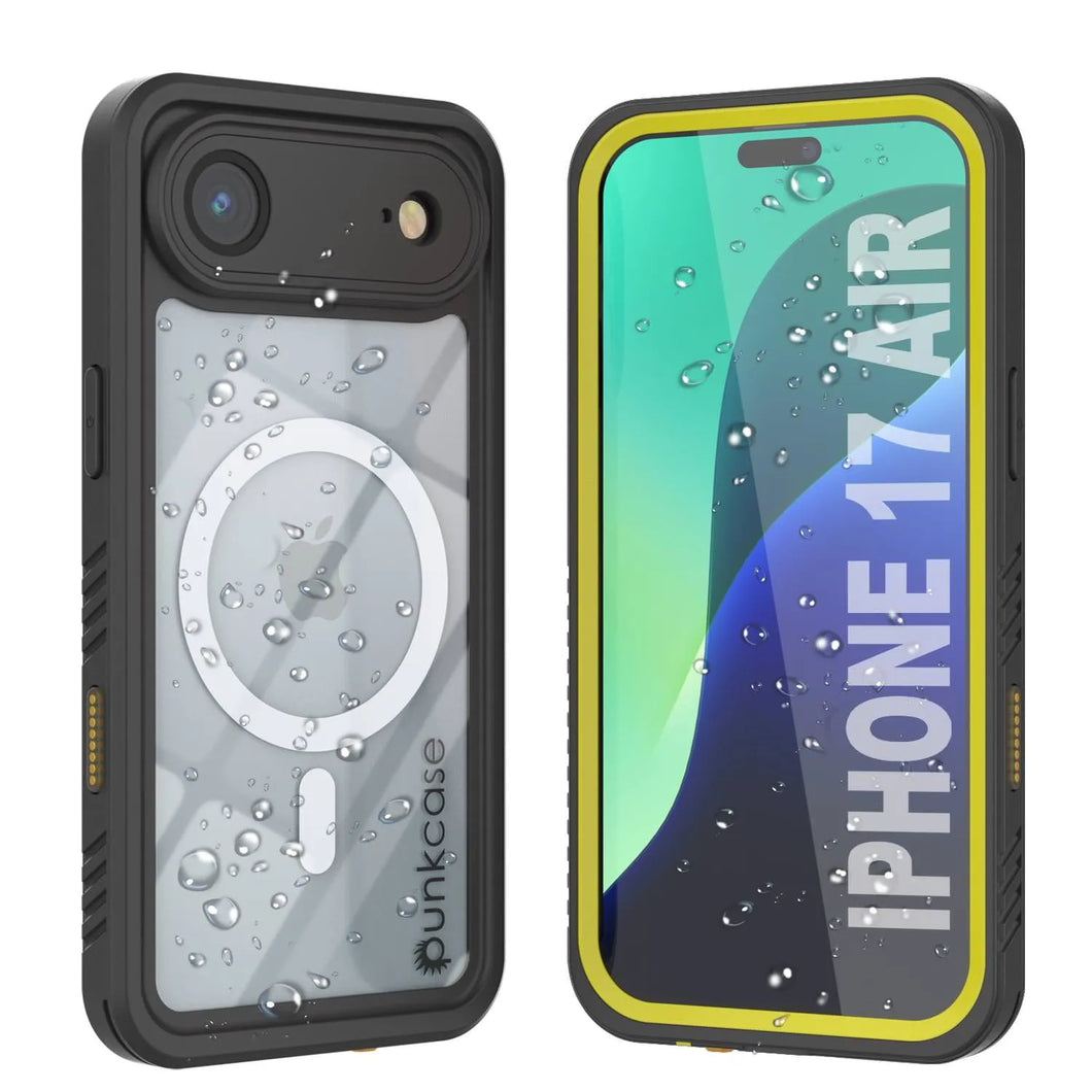 Couvre-armure d'iPhone 17, punkcase [Extreme Series] Couvercle d'armure avec protecteur d'écran intégré [jaune]