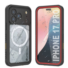 Load image into Gallery viewer, Case imperméable iPhone 17 Pro, couvercle d'armure Punkcase [Series Extreme avec protecteur d'écran intégré [rouge]
