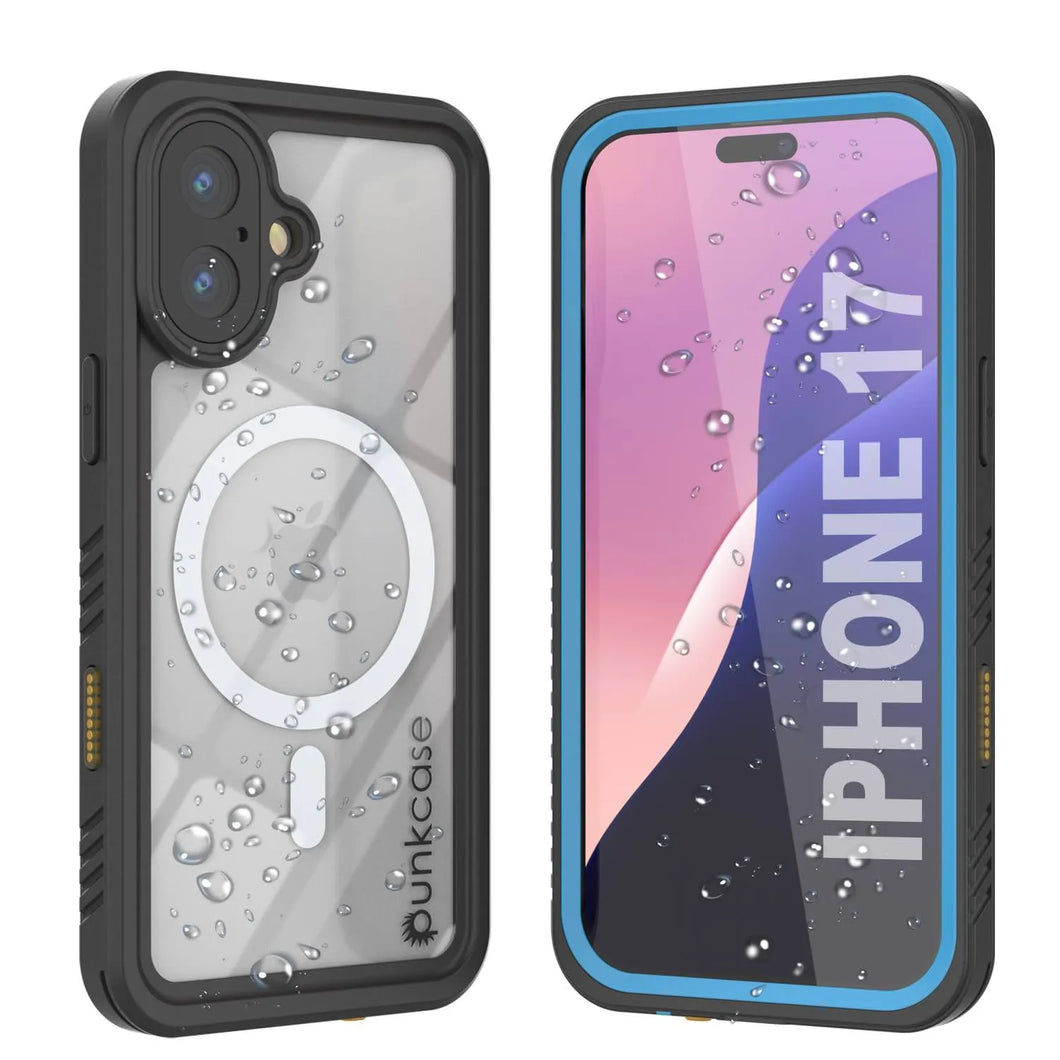 Étui imperméable de l'iPhone 17, Punkcase [Extreme Series] Couverture d'armure avec protecteur d'écran intégré [Navy Blue]