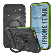 Charger l&#39;image dans la galerie, Coque étanche pour iPhone 17 Air [Série Kickstud 2.0] Housse de protection IP68 avec protecteur d&#39;écran et béquille [Vert]
