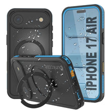 Charger l&#39;image dans la galerie, Coque étanche pour iPhone 17 Air [Série Kickstud 2.0] Housse de protection IP68 avec protecteur d&#39;écran et béquille [Bleu]
