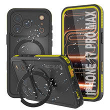 Charger l&#39;image dans la galerie, Coque étanche pour iPhone 17 Pro Max [Série Kickstud 2.0] Housse de protection IP68 avec protecteur d&#39;écran et béquille [Jaune]

