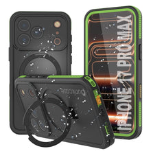 Charger l&#39;image dans la galerie, Coque étanche pour iPhone 17 Pro Max [Série Kickstud 2.0] Housse de protection IP68 avec protecteur d&#39;écran et béquille [Vert]
