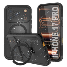 Charger l&#39;image dans la galerie, Coque étanche pour iPhone 17 Pro [Série Kickstud 2.0] Housse de protection IP68 avec protecteur d&#39;écran et béquille [Noir]
