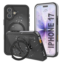 Charger l&#39;image dans la galerie, Coque étanche pour iPhone 17 [Série Kickstud 2.0] Housse de protection IP68 avec protecteur d&#39;écran et béquille [Blanc]
