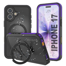 Charger l&#39;image dans la galerie, Coque étanche pour iPhone 17 [Série Kickstud 2.0] Housse de protection IP68 avec protecteur d&#39;écran et béquille [Violet]
