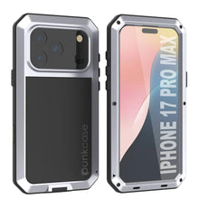 Charger l'image dans la galerie, Étui en métal iPhone 17 Pro Max, couverture d'armure de qualité militaire lourde [Proof] Full Body Hard [White]
