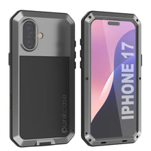 Charger l'image dans la galerie, Étui en métal iPhone 17, couverture d'armure de qualité militaire lourde [Proof] Full Body Hard [Silver]
