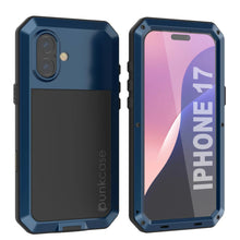 Charger l'image dans la galerie, Étui en métal iPhone 17, couverture d'armure de qualité militaire lourde [Proof] Full Body Hard [bleu]
