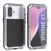 Charger l'image dans la galerie, Étui en métal iPhone 17, couverture d'armure de qualité militaire lourde [Proof] Full Body Hard [White]
