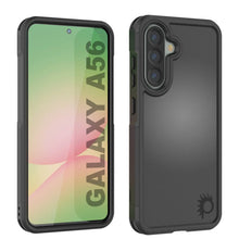 Charger l&#39;image dans la galerie, Punkcase Galaxy A56 Case, [Spartan 2.0 Series] Couverture lourde robuste claire [noir]
