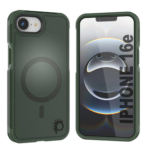 Punkcase iPhone 16e Case, [Spartan 2.0 Series] Couverture lourde robuste claire avec protecteur d'écran intégré [vert foncé]