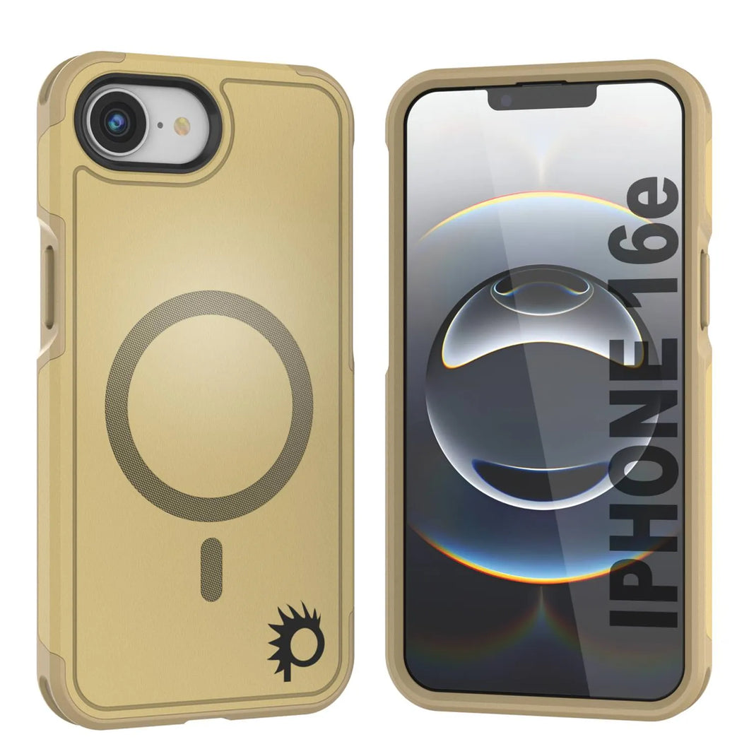 Punkcase iPhone 16e Case, [Spartan 2.0 Series] Couverture robuste robuste claire avec protecteur d'écran intégré [jaune]