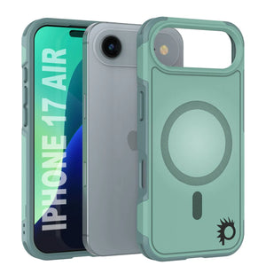Punkcase iPhone 17 Air Case, [Spartan 2.0 Series] Couverture lourde robuste claire avec protecteur d'écran intégré [Teal]