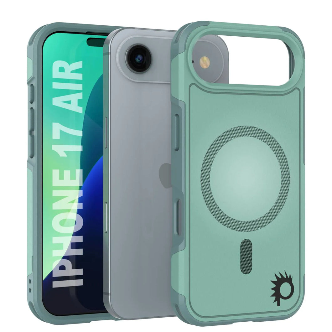Punkcase iPhone 17 Air Case, [Spartan 2.0 Series] Couverture lourde robuste claire avec protecteur d'écran intégré [Teal]
