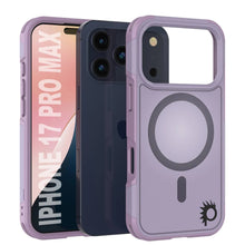 Charger l&#39;image dans la galerie, Punkcase iPhone 17 Pro Max Case, [Spartan 2.0 Series] Couverture lourde robuste claire avec protecteur d&#39;écran intégré [Lilac]
