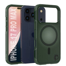 Charger l&#39;image dans la galerie, Punkcase iPhone 17 Pro Max Case, [Spartan 2.0 Series] Couverture lourde robuste claire avec protecteur d&#39;écran intégré [vert foncé]

