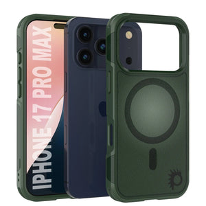 Punkcase iPhone 17 Pro Max Case, [Spartan 2.0 Series] Couverture lourde robuste claire avec protecteur d'écran intégré [vert foncé]