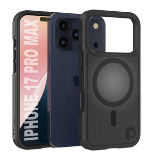 Punkcase iPhone 17 Pro Max Case, [Spartan 2.0 Series] Couverture lourde robuste claire avec protecteur d'écran intégré [noir]