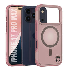 Charger l&#39;image dans la galerie, Punkcase iPhone 17 Pro Max Case, [Spartan 2.0 Series] Couverture lourde robuste claire avec protecteur d&#39;écran intégré [Pink]
