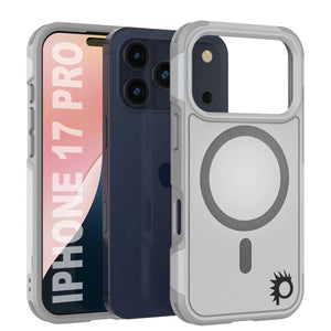 Punkcase iPhone 17 Pro Case, [Spartan 2.0 Series] Couverture lourde robuste claire avec protecteur d'écran intégré [blanc]