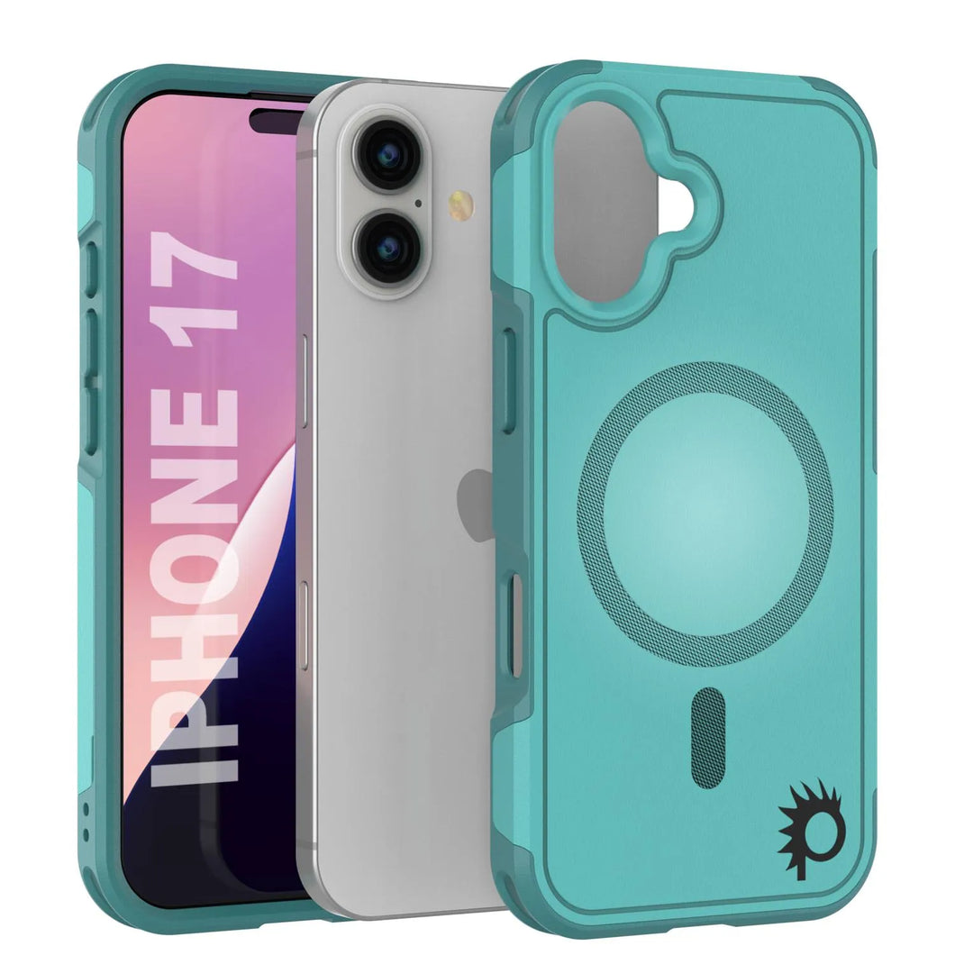 Punkcase iPhone 17 Case, [Spartan 2.0 Series] Couverture lourde robuste claire avec protecteur d'écran intégré [bleu]