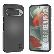 Charger l&#39;image dans la galerie, Punkcase Google Pixel 9 Pro XL Case, [Spartan 2.0 Series] Couverture lourde robuste claire avec protecteur d&#39;écran intégré [noir]
