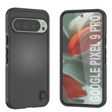Charger l&#39;image dans la galerie, Punkcase Google Pixel 9 Pro cas, [Spartan 2.0 Series] Couverture lourde robuste claire avec protecteur d&#39;écran intégré [noir]
