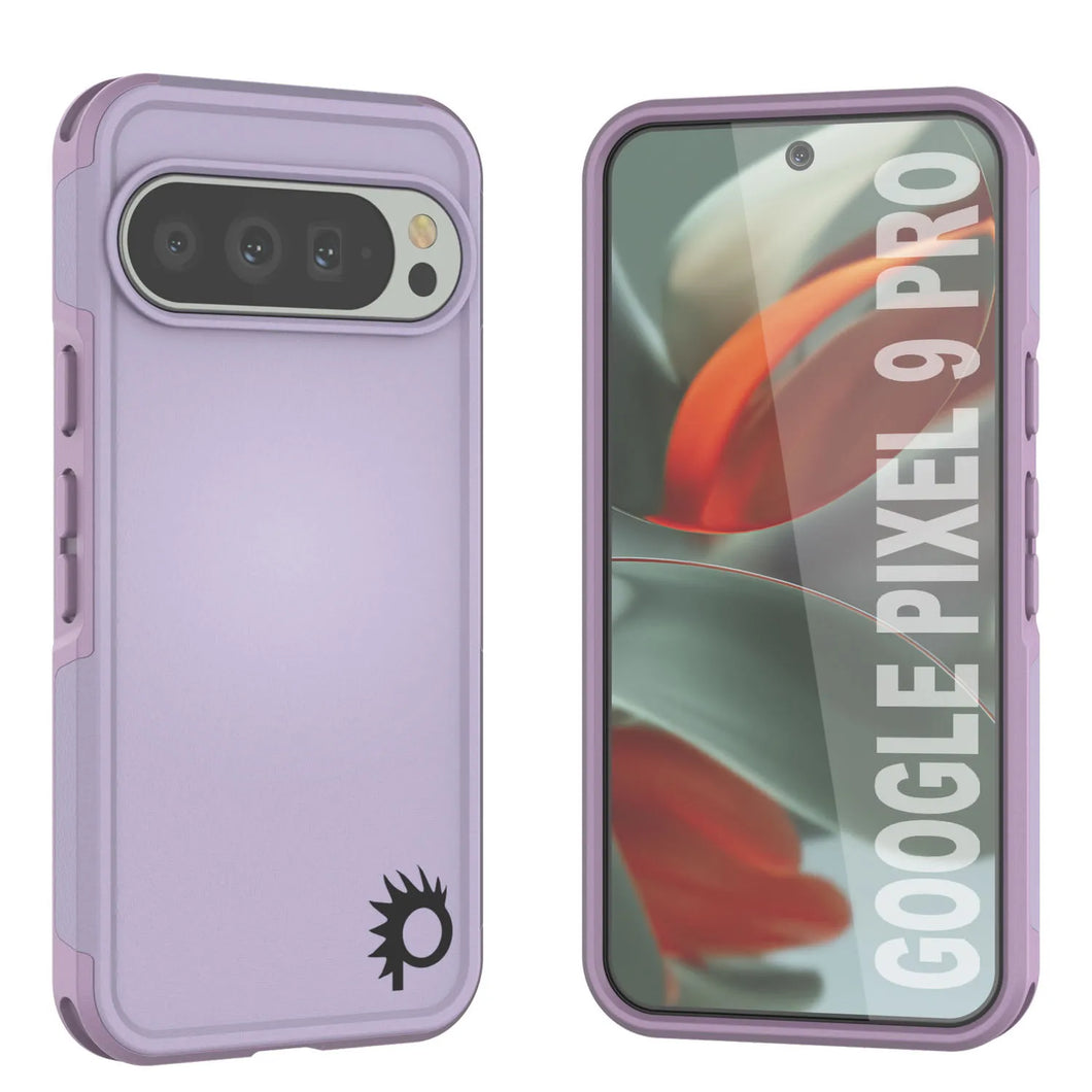 Punkcase Google Pixel 9 Pro cas, [Spartan 2.0 Series] Couverture lourde robuste claire avec protecteur d'écran intégré [Magenta]