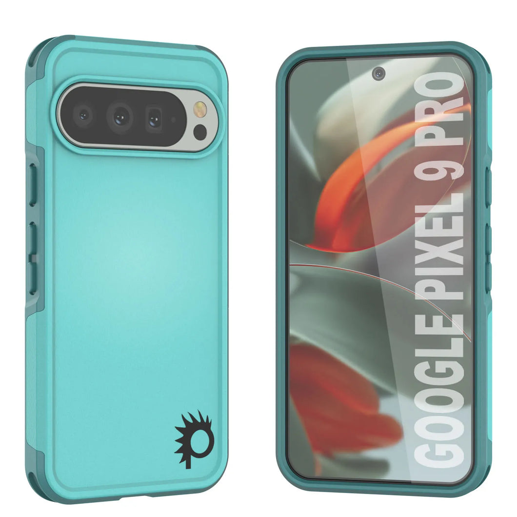 Punkcase Google Pixel 9 Pro Case, [Spartan 2.0 Series] Couverture robuste robuste claire avec protecteur d'écran intégré [bleu]