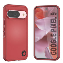 Charger l&#39;image dans la galerie, Punkcase Google Pixel 9 Case, [Spartan 2.0 Series] Couverture lourde robuste claire avec protecteur d&#39;écran intégré [rouge]
