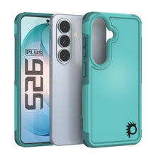 Load image into Gallery viewer, PunkCase Coque pour Galaxy S26+ Plus [Série Spartan 2.0] Coque transparente robuste et résistante [Bleu clair]
