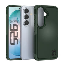 Load image into Gallery viewer, PunkCase Coque pour Galaxy S26+ Plus [Série Spartan 2.0] Coque transparente robuste et résistante [Vert foncé]
